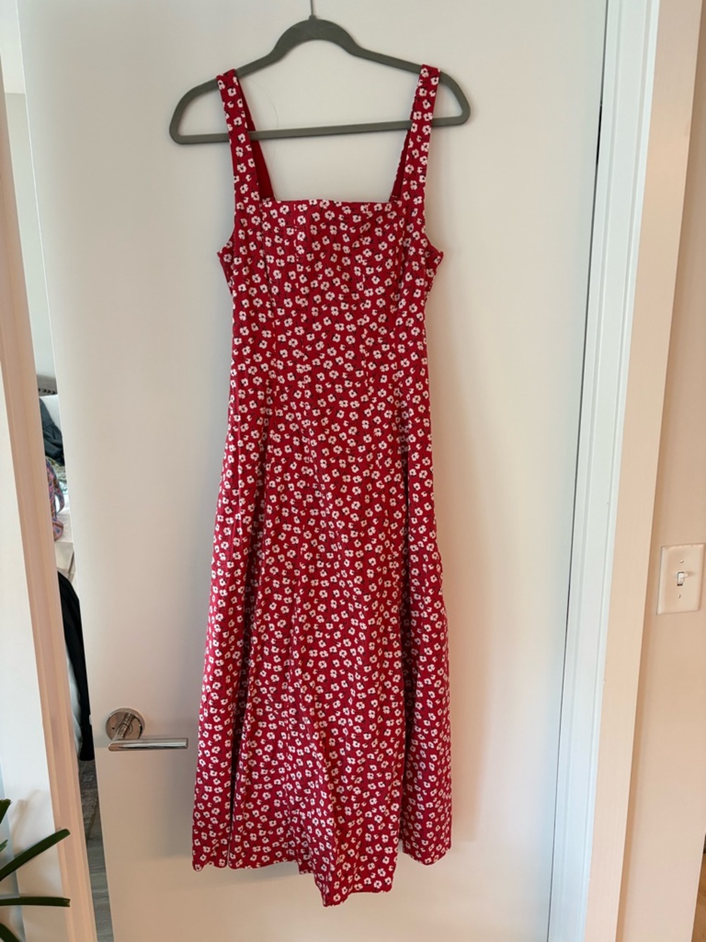 Red floral Abercrombie dress